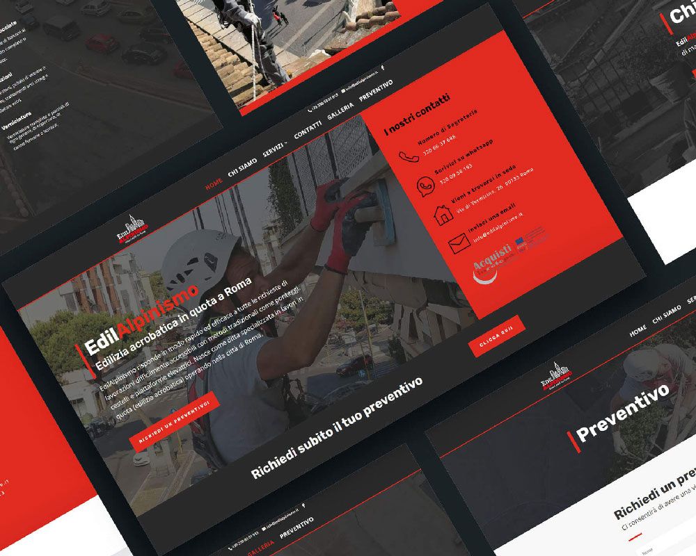 EdilAlpinismo mockup website